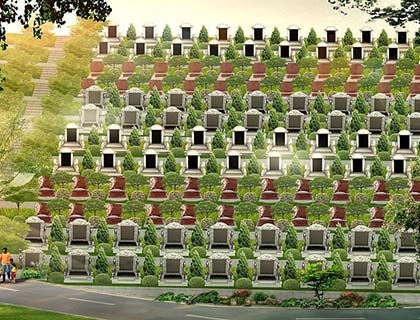 墓碑设计：小型园林规划